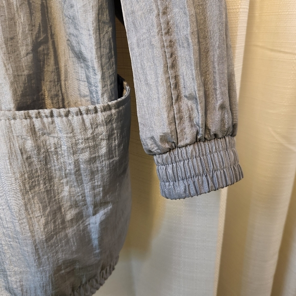 ✨ Vintage Y2K Crinkle Nylon Jacket Metallic XL 🧥 - Picture 5 of 7